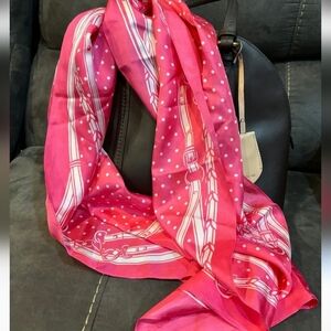 Lauren Ralph Lauren Large Silk Scarf 61"×14"